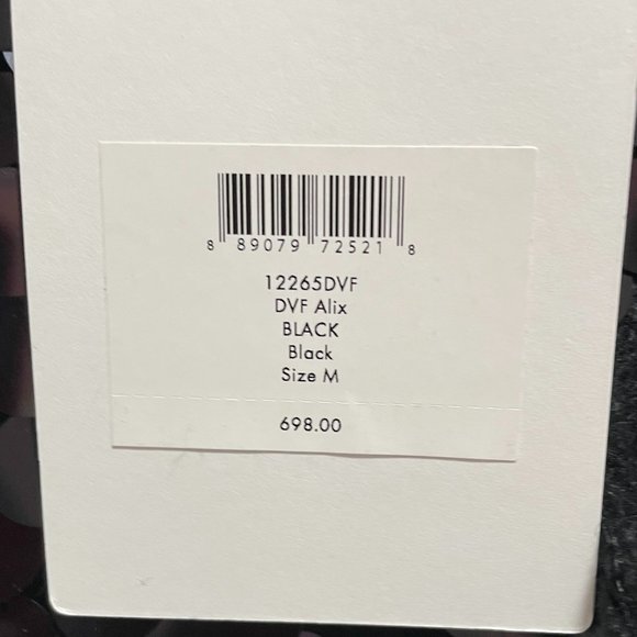 DVF | Diane's Edit | Alix Sequin Pullover in Black Size Med - Picture 8 of 11